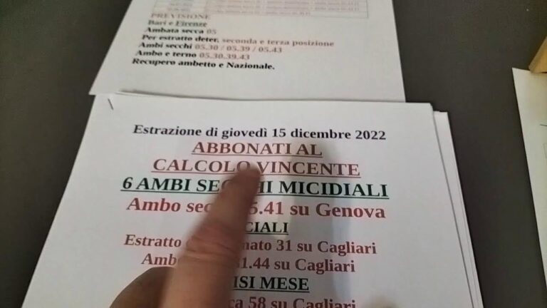 Numeri Spia a Firenze: Misteri e Significati nascosti