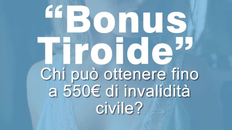Guida completa ai bonus tiroide INPS