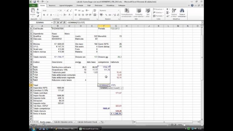 Come Calcolare la Busta Paga Co.Co.Co con Excel