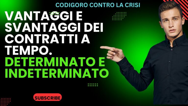 Svantaggi del contratto a tempo indeterminato