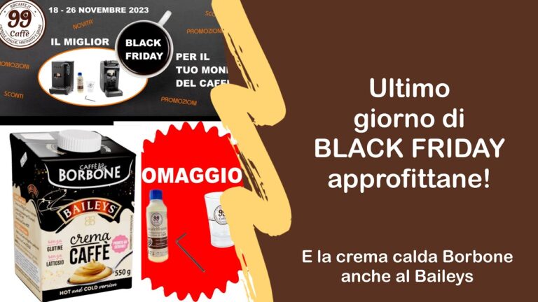 Offerte imperdibili del Black Friday: Caff&egrave; Borbone