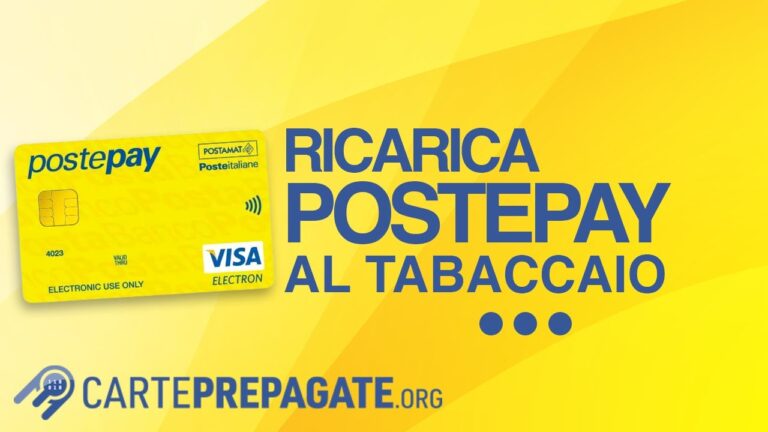 Limite massimo di ricarica sulla Postepay Evolution dal tabaccaio