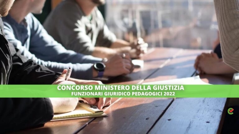 Guida al concorso funzionario giuridico pedagogico