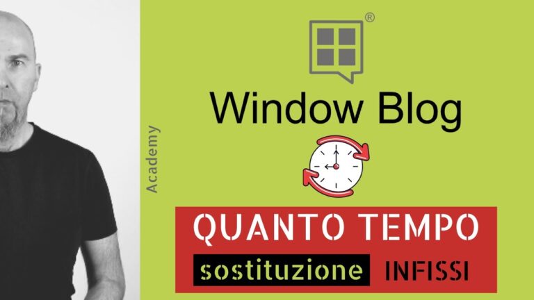 Guida al Tempo Necessario per Cambiare gli Infissi