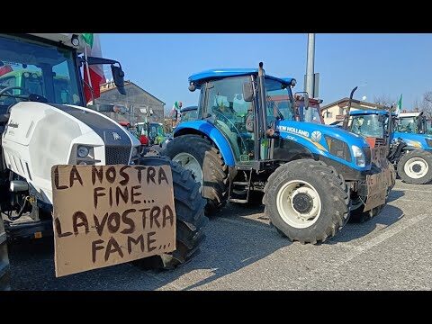 Proteste agricoltori a Piacenza