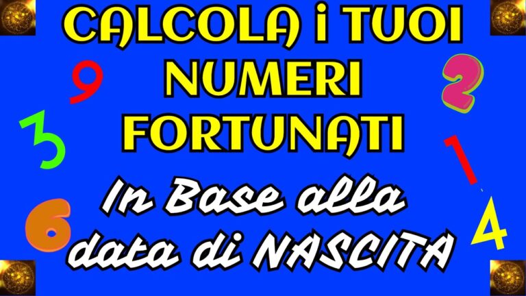 Calcola la fortuna: i tuoi numeri vincenti