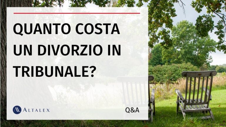 Costo del divorzio giudiziale: tutto ci&ograve; che devi sapere