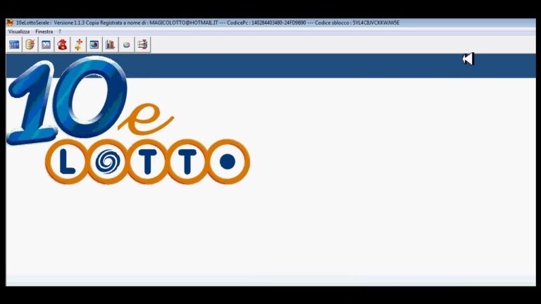 Archivio 10eLotto Serale: Tutti i Risultati