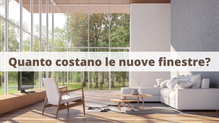 Quanto costa sostituire gli infissi di un appartamento