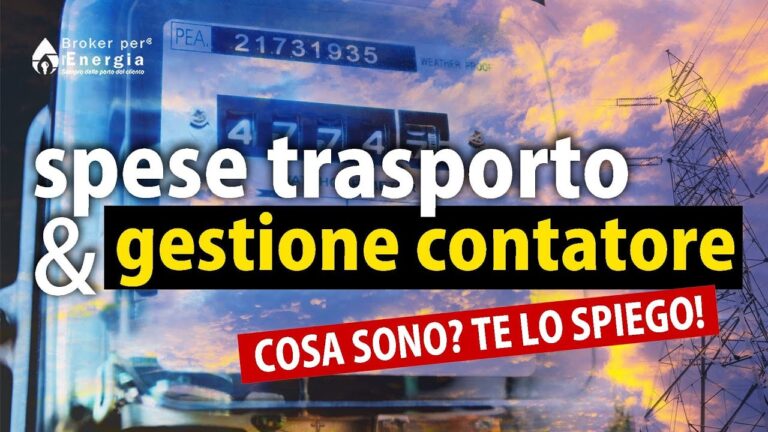 Calcolo ottimizzato per spesa trasporto e gestione del contatore gas