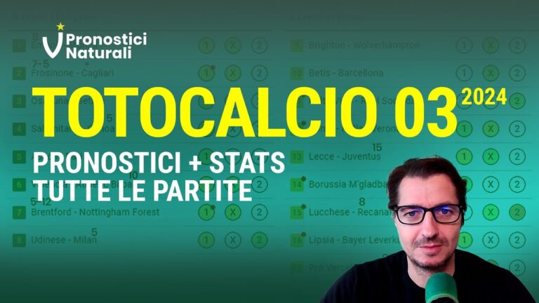 Pronostico Totocalcio: Strategia per Vincere la Schedina